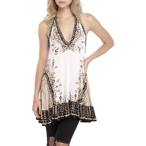 Free People Steal The Sun Printed Tunic Top Size M - Picture 3 of 9